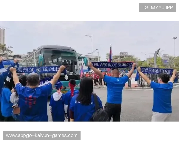 球迷在机场迎接球队，大规模打CALL震撼队员